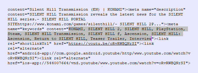 Silent Hill Leaks YouTube Page 10 19 22 002 Η Konami ανακοίνωσε ήδη το Silent Hill 2 Konami | ps4 | PS5